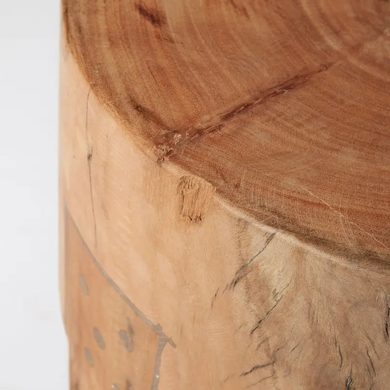 Asco tabouret rustique en bois récupéré massif