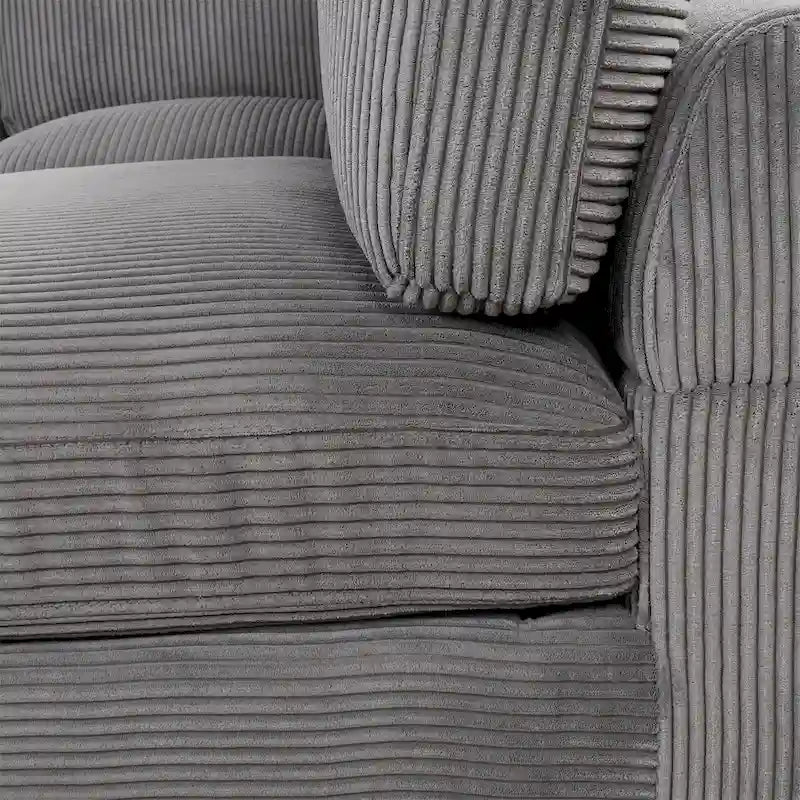 Canapé sectionnel modulable avec ottoman sectionnel d'angle en forme de L