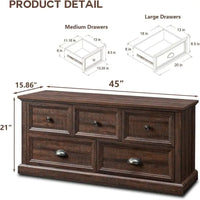 Banc de placard de rangement - 15.86D x 45W x 21.14H
