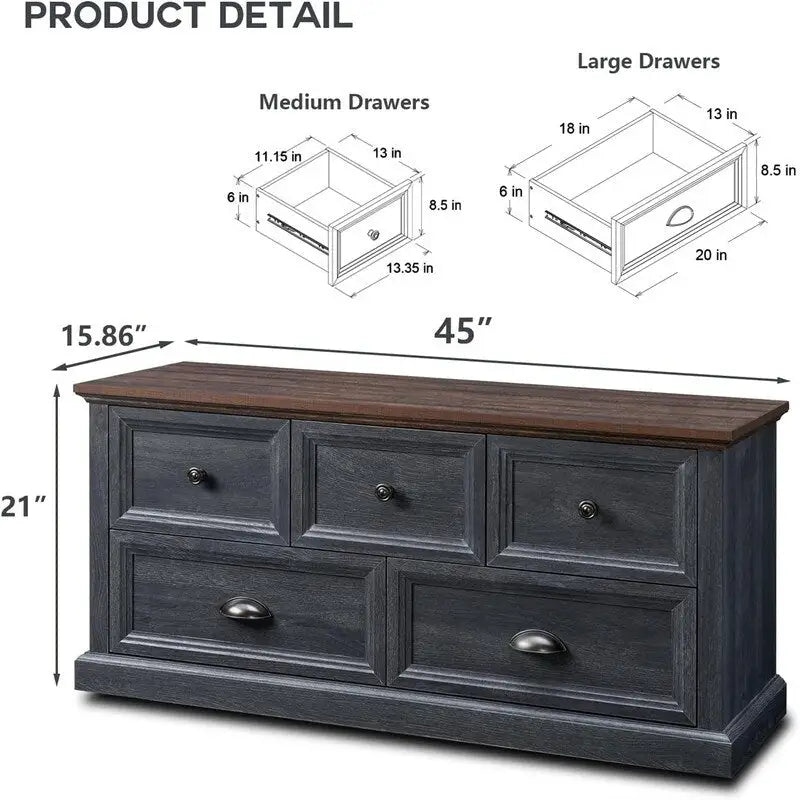 Banc de placard de rangement - 15.86D x 45W x 21.14H