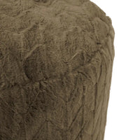 Allan Andrews Pouf haut Angora Mousse