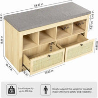 Banc de rangement pour chaussures
