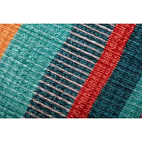 Pouf Alexander Home rayé bohème du Sud-Ouest