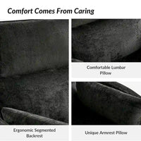 Fauteuil inclinable pivotant Barry Modern 38 Power Rocking Swivel Nursery Recliner avec ports USB lot de 2 par HULALA HOME