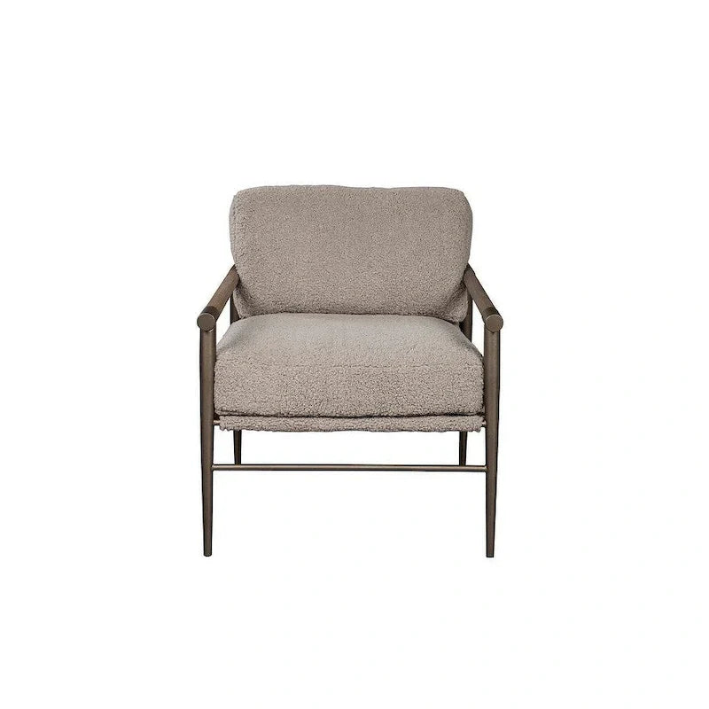Fauteuil d'appoint rembourré McNeal, Gris lavé