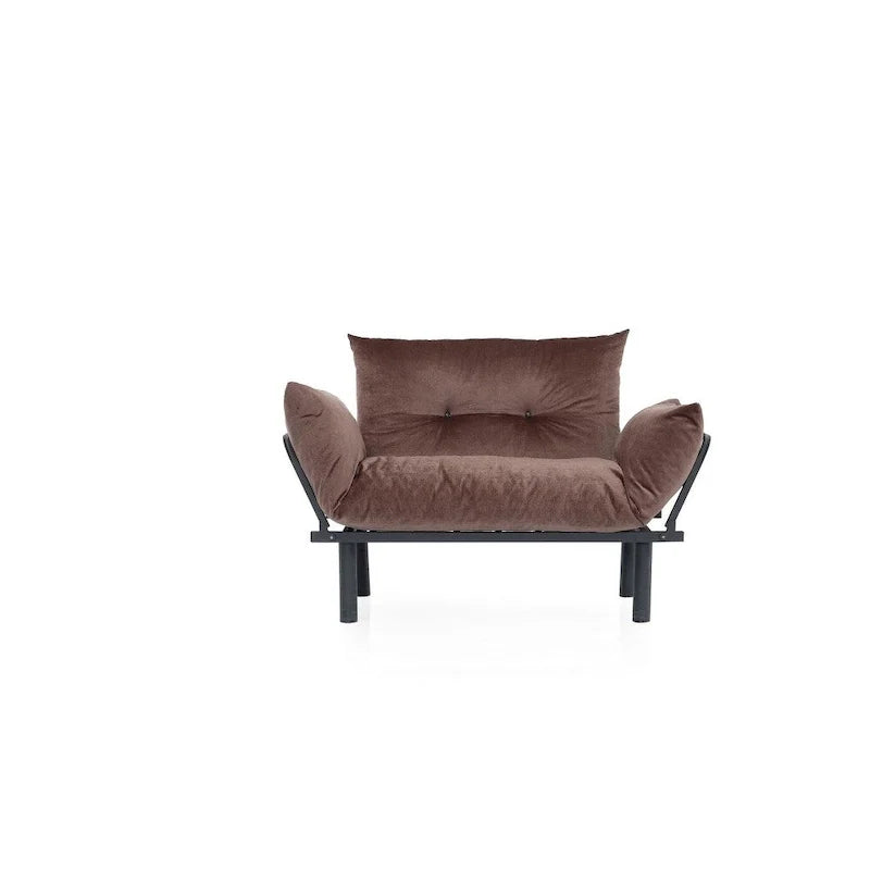 Causeuse futon Sona, cadre pliable