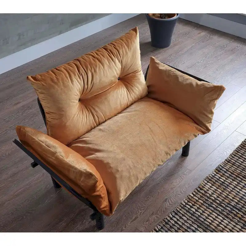 Causeuse futon Sona, cadre pliable