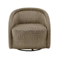 Fauteuil d'appoint pivotant en tissu Margareth