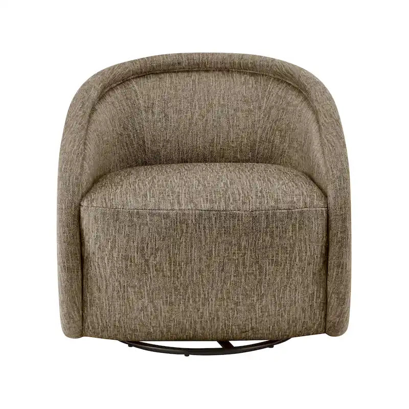 Fauteuil d'appoint pivotant en tissu Margareth