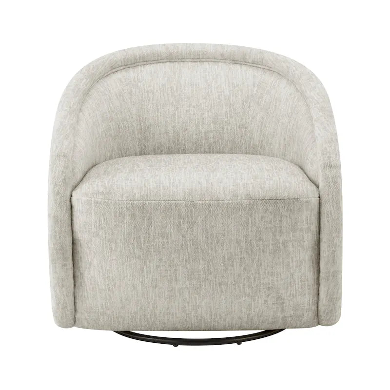 Fauteuil d'appoint pivotant en tissu Margareth