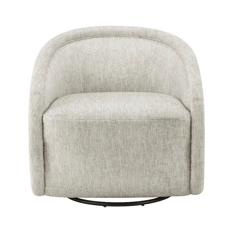 Fauteuil d'appoint pivotant en tissu Margareth