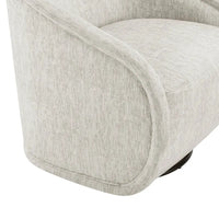 Fauteuil d'appoint pivotant en tissu Margareth