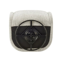 Fauteuil d'appoint pivotant en tissu Margareth