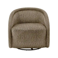Fauteuil d'appoint pivotant en tissu Margareth