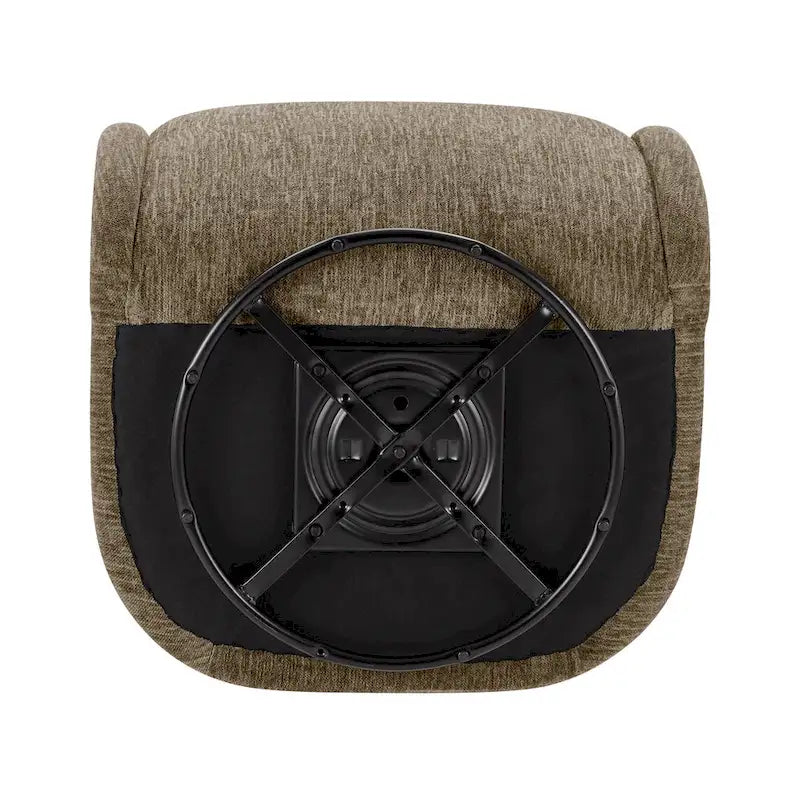 Fauteuil d'appoint pivotant en tissu Margareth