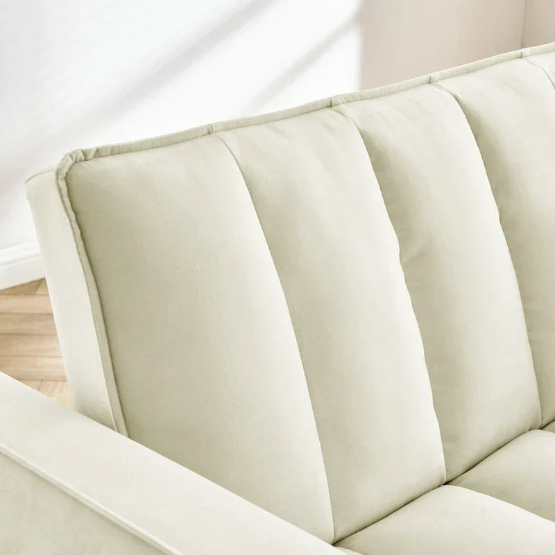 Causeuse-canapé moderne en velours avec lit escamotable, convertible 3 en 1 pour salon canapé-lit
