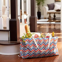 Sac fourre-tout utilitaire en toile avec poignées, fourre-tout Krush rectangulaire, doublure en vinyle résistante à l'eau, grande capacité, durable et polyvalent