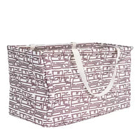 Sac fourre-tout utilitaire en toile avec poignées, fourre-tout Krush rectangulaire, doublure en vinyle résistante à l'eau, grande capacité, durable et polyvalent