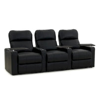 Ensemble de sièges home cinéma en cuir électrique Octane Turbo XL700 (rangée de 3)