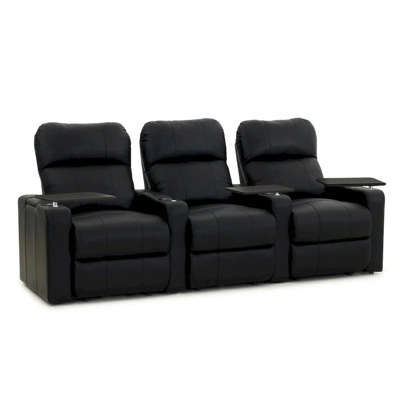 Ensemble de sièges home cinéma en cuir électrique Octane Turbo XL700 (rangée de 3)