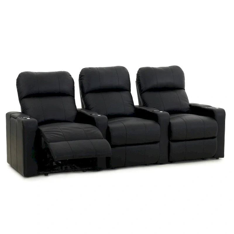 Ensemble de sièges home cinéma en cuir électrique Octane Turbo XL700 (rangée de 3)
