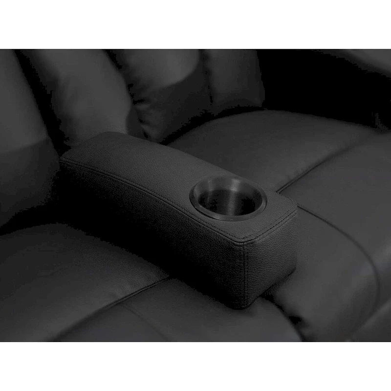 Accoudoir amovible en cuir noir Octane