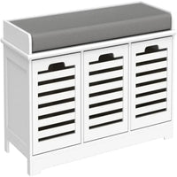Banc de rangement avec 3 tiroirs - 35 P x 105 L x 43 H cm