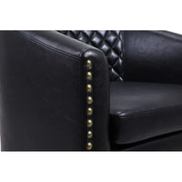 COOLMORE Fauteuil d'appoint en forme de tonneau pour salon