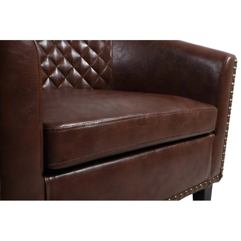 COOLMORE Fauteuil d'appoint en forme de tonneau pour salon