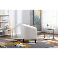 COOLMORE Fauteuil d'appoint en forme de tonneau pour salon
