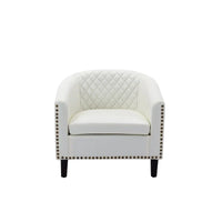COOLMORE Fauteuil d'appoint en forme de tonneau pour salon
