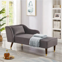 Méridienne moderne en velours
