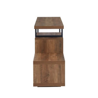 Meuble TV en bois classique avec cheminée électrique pour téléviseur jusqu'à 5 pouces