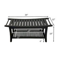 Banc de spa Premier en bambou massif 39
