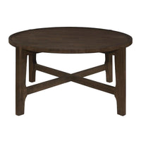 Table basse ronde Mavis marron foncé