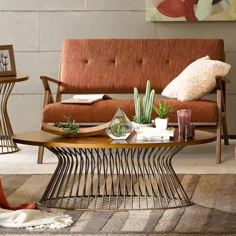 Table basse Mercer Table d'appoint moderne, pour salon, chambre à coucher, studio, table de salon confortable, lecture confortable