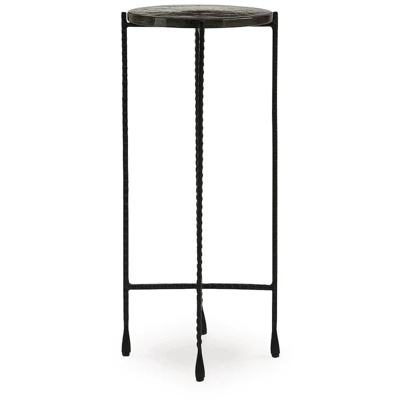 Signature Design by Ashley Newgoren Table d'appoint transparente/noire - 11L x 11P x 24H