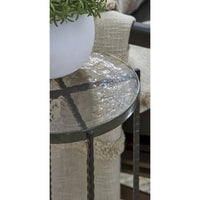 Signature Design by Ashley Newgoren Table d'appoint transparente/noire - 11L x 11P x 24H