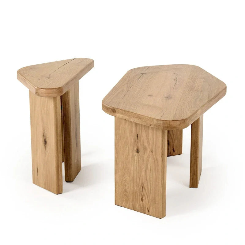 Ensemble de table basse en bois naturel moderne Jack Modrest