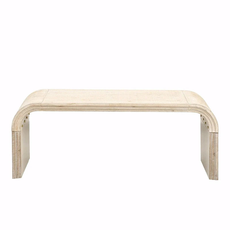Table basse minimaliste au design Art déco incurvé