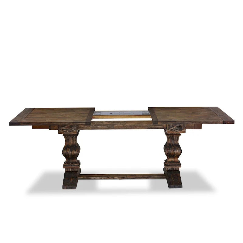 East West Furniture Ensemble de salle à manger composé d'une table rectangulaire en bois et de chaises rembourrées, Jacobean (options de pièces)