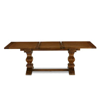 Ensemble de salle à manger 11 pièces East West Furniture - une table à manger et 10 chaises en tissu lin sable clair (options de finition)