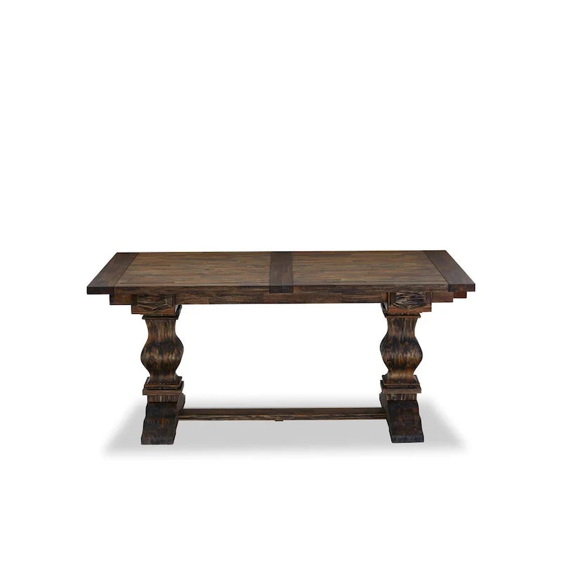 Ensemble de salle à manger 11 pièces East West Furniture - une table à manger et 10 chaises en tissu lin sable clair (options de finition)