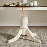Table à manger bicolore antique champêtre Mackenzie par iNSPIRE Q Classic