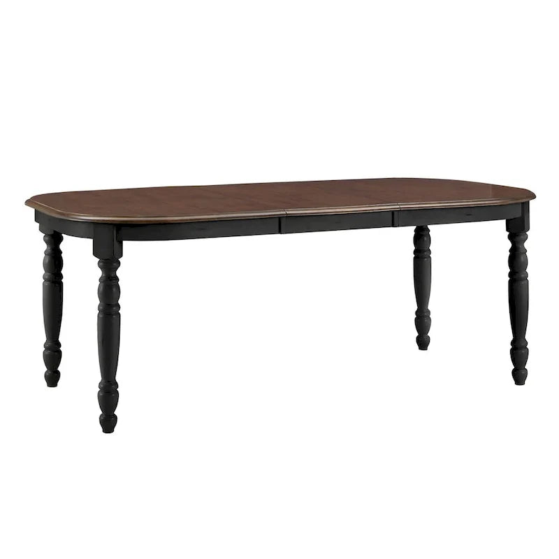 Table à manger bicolore antique champêtre Mackenzie par iNSPIRE Q Classic