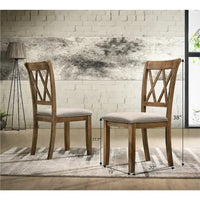 Ensemble de 2 chaises de salle à manger rembourrées