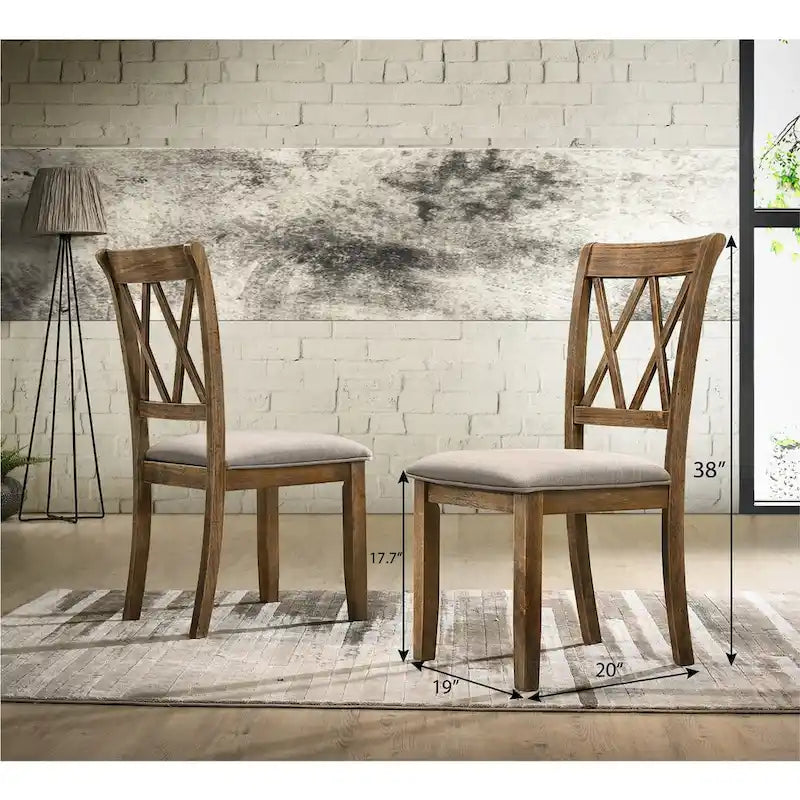 Ensemble de 2 chaises de salle à manger rembourrées