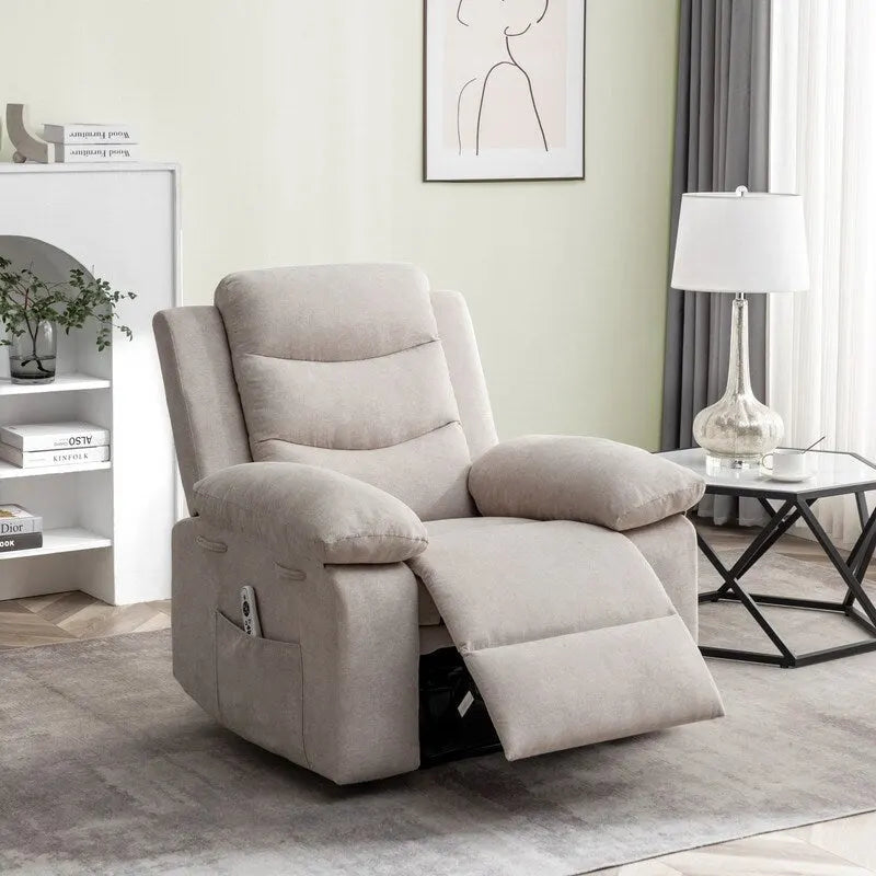Fauteuil Inclinable Électrique GEITIN avec Fonction Massage Réglable et Système de Chauffage