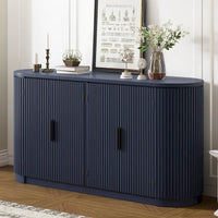 Meuble de rangement vertical rayé avec poignées métalliques, réglable, adapté au bureau, à l'entrée et au salon
