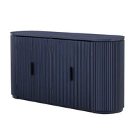 Meuble de rangement vertical rayé avec poignées métalliques, réglable, adapté au bureau, à l'entrée et au salon